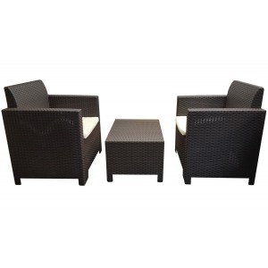 Комплект уличной мебели: кресла-2 шт, столик 
